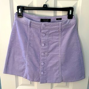 Black label size S lilac corduroy skirt